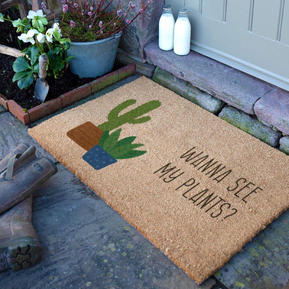 artsy doormats Wanna See My Plants Doormat (90 x 60cm)