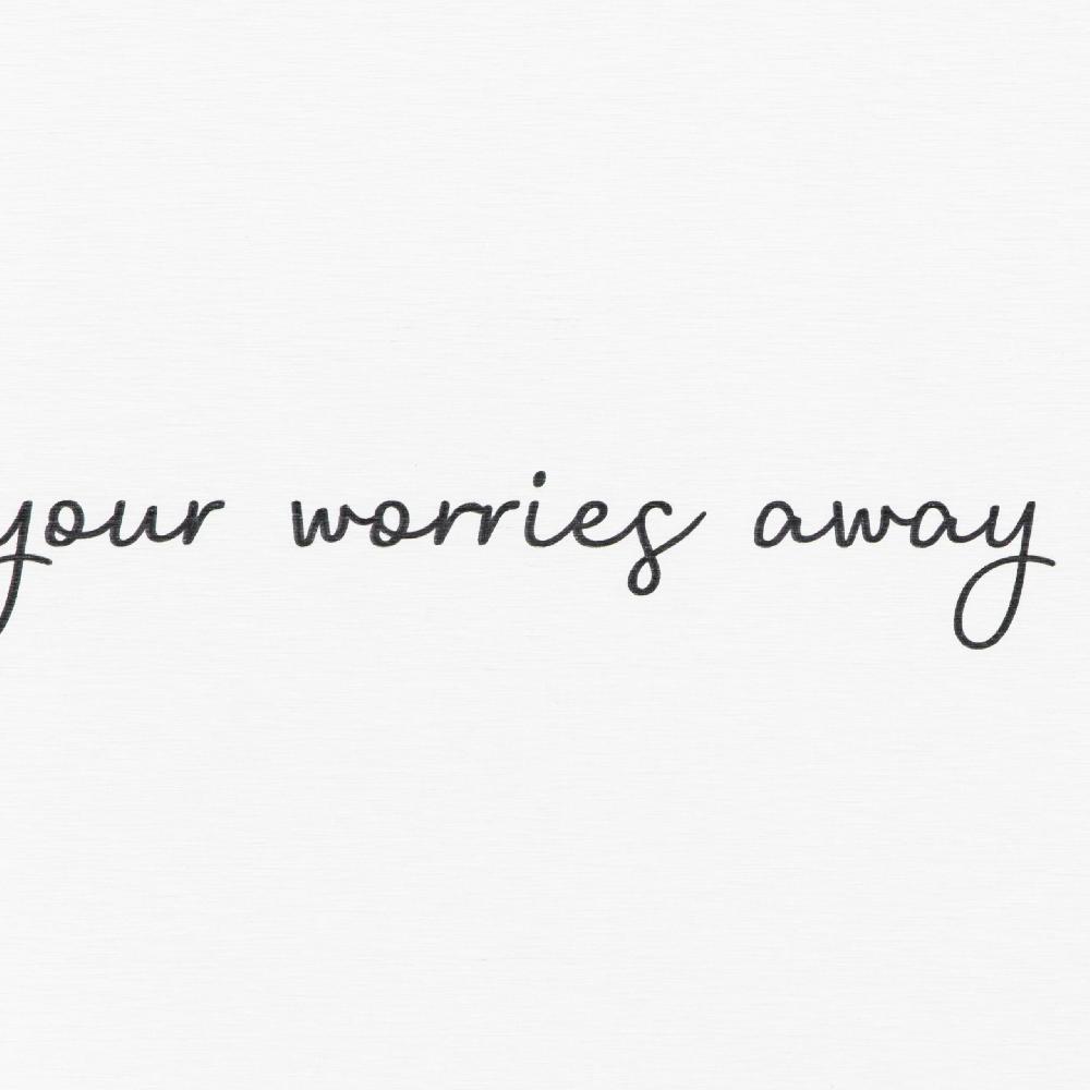 Artsy Doormats Wash Your Worries Away White Stone Non Slip Bath Mat