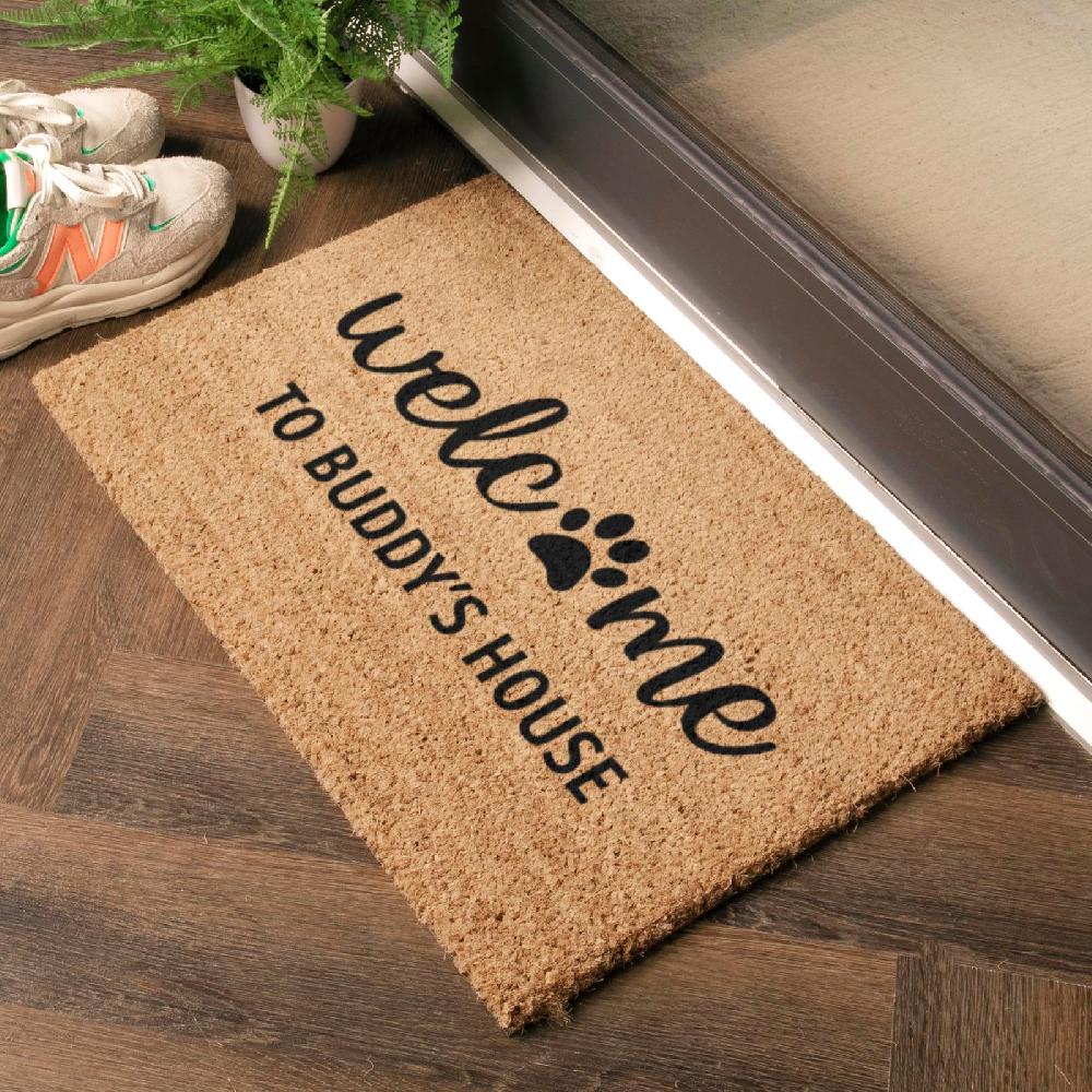 Artsy Doormats Welcome To Dogs House Personalised Doormat (60 X 40cm)