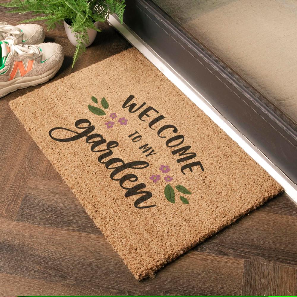 Artsy Doormats Welcome To My Garden Doormat (60 X 40cm)