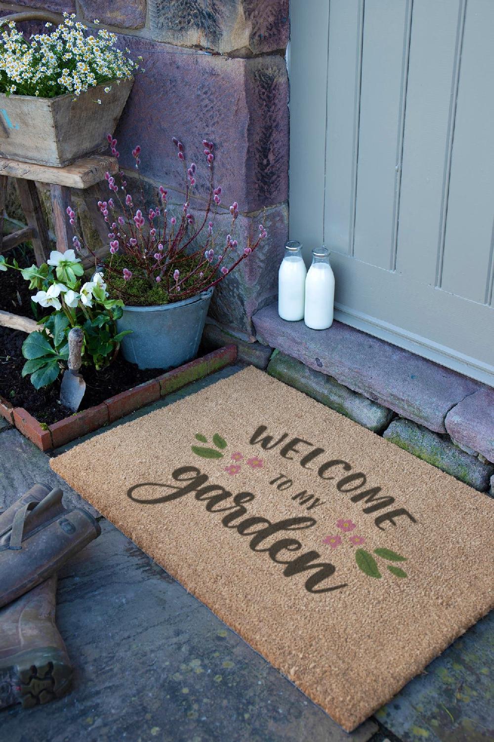 Artsy Doormats Welcome To My Garden Doormat (90 X 60cm)