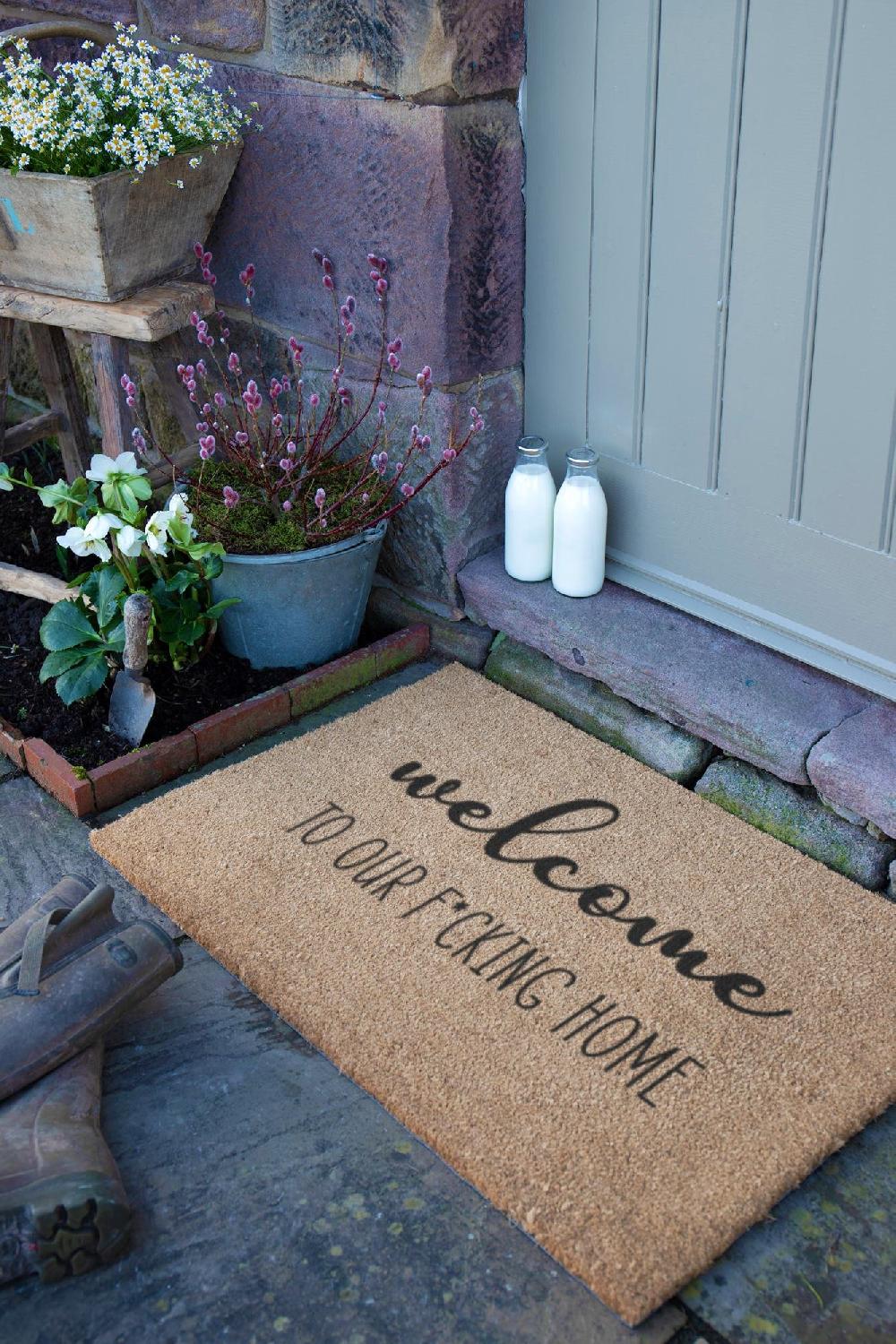 Artsy Doormats Welcome To Our F*cking Home Doormat (90 X 60cm)