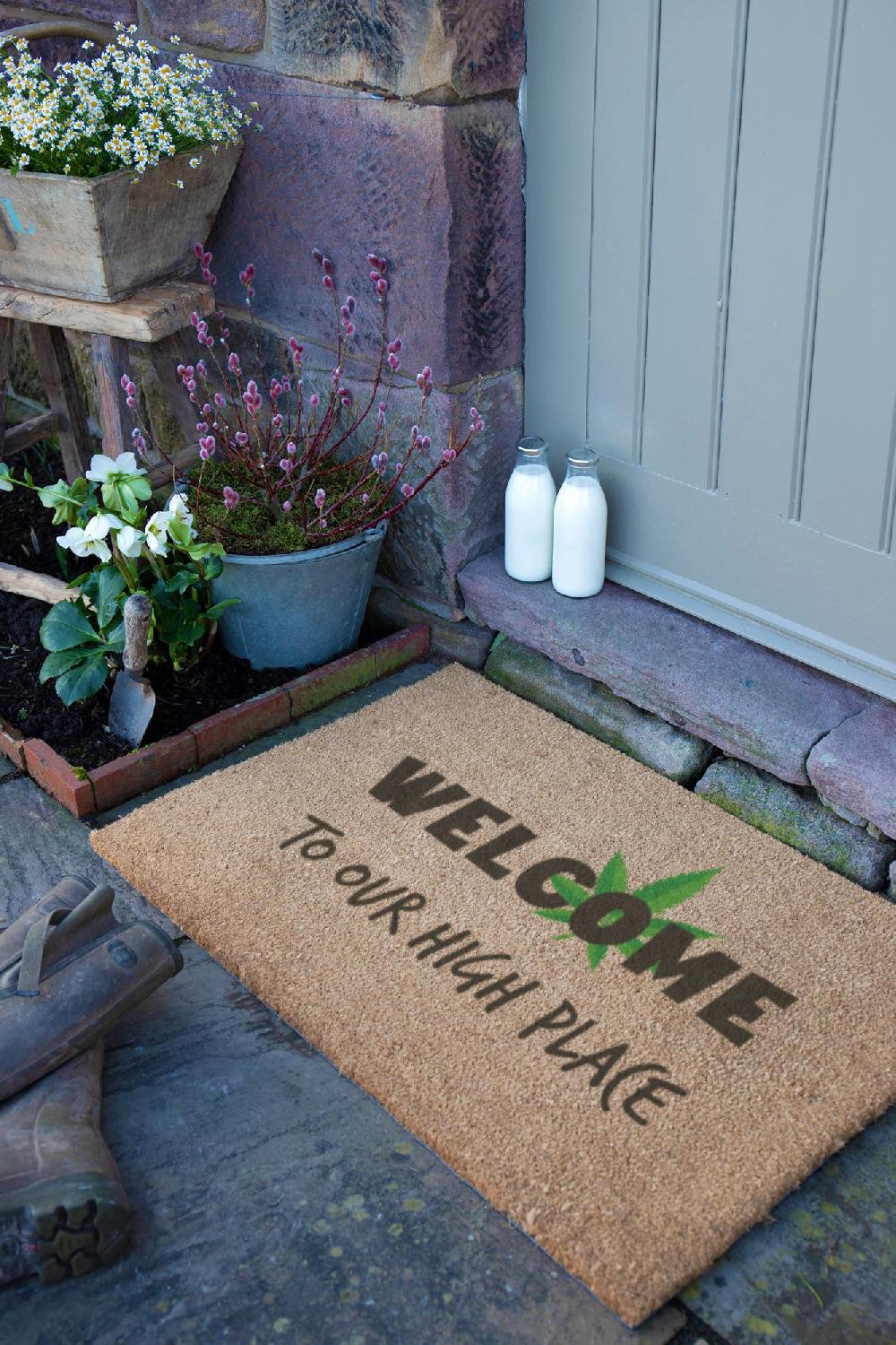 Artsy Doormats Welcome To Our High Place Doormat (90 X 60cm)