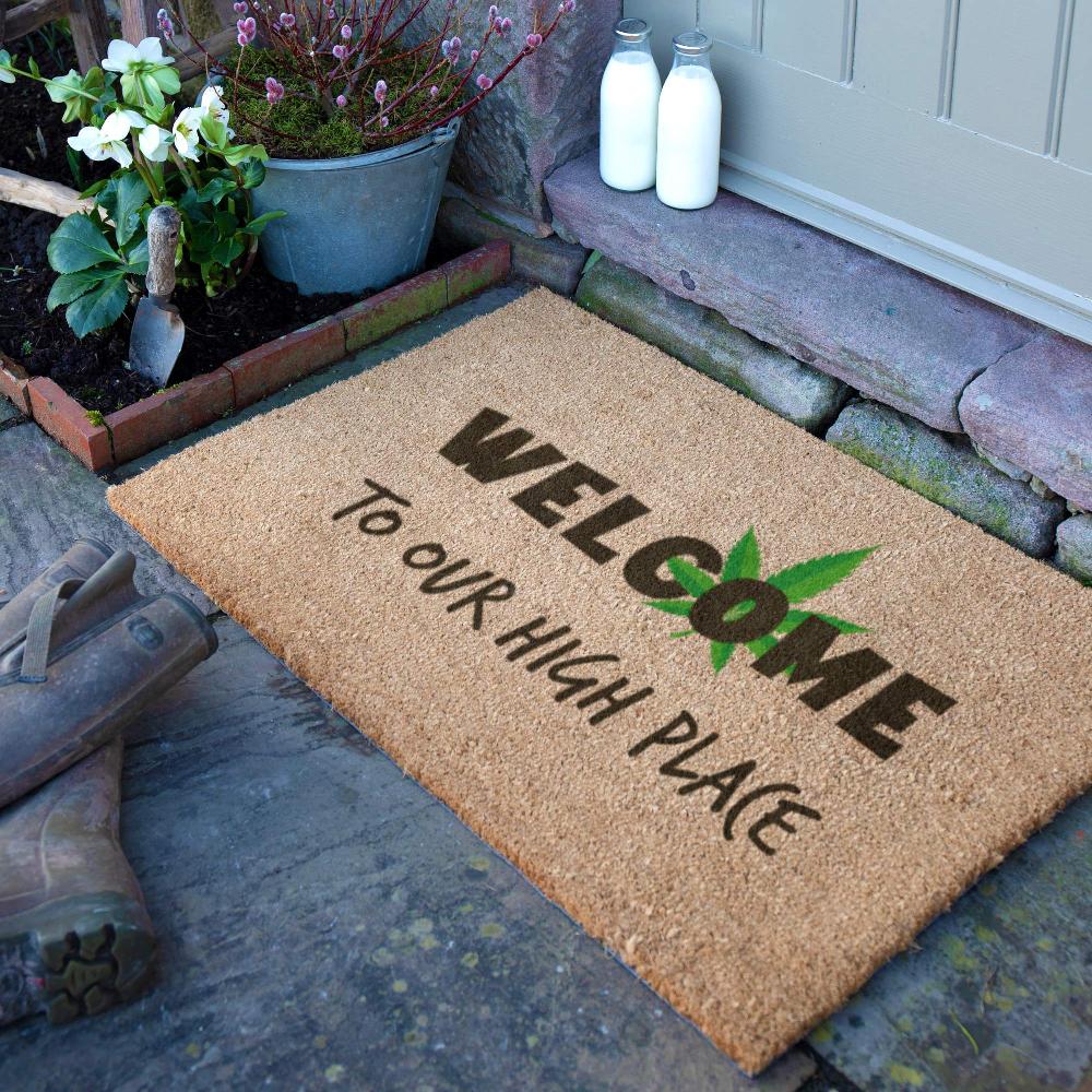 artsy doormats Welcome To Our High Place Doormat (90 x 60cm)