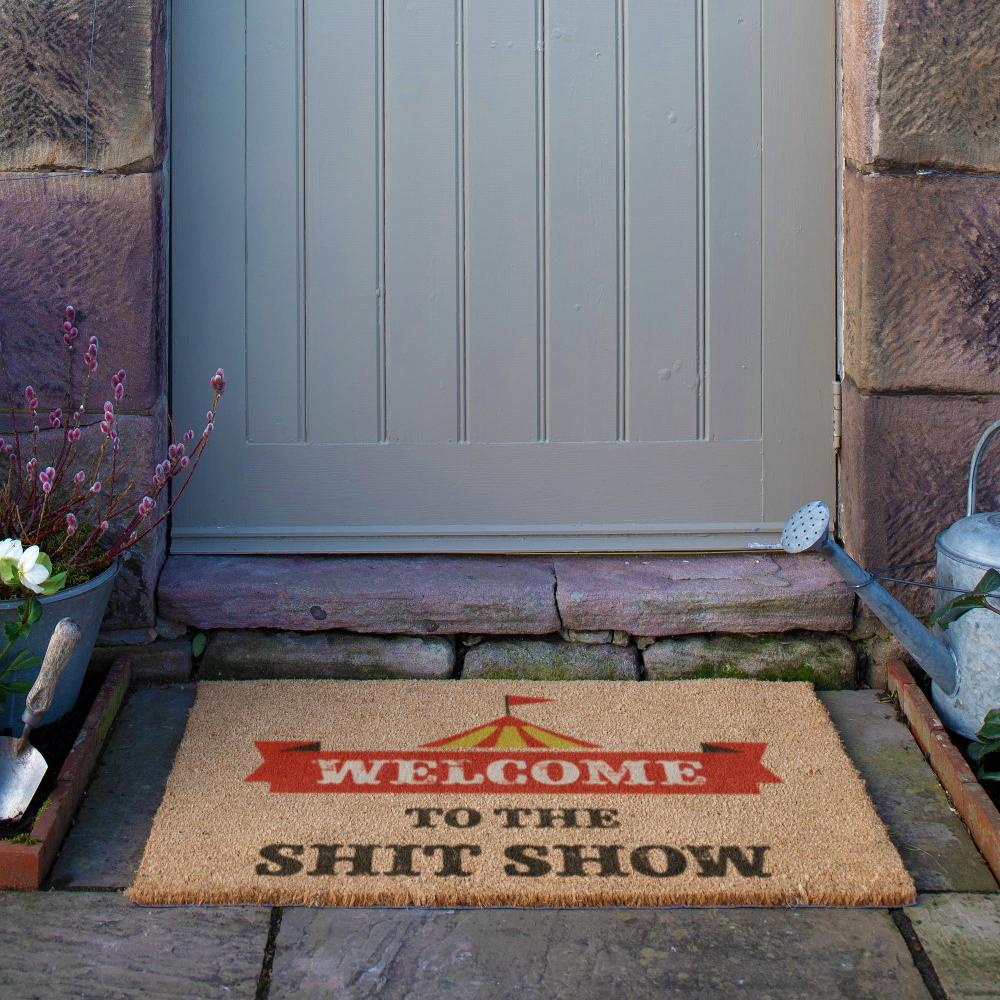 Artsy Doormats Welcome To The Shit Show Doormat (90 X 60cm)