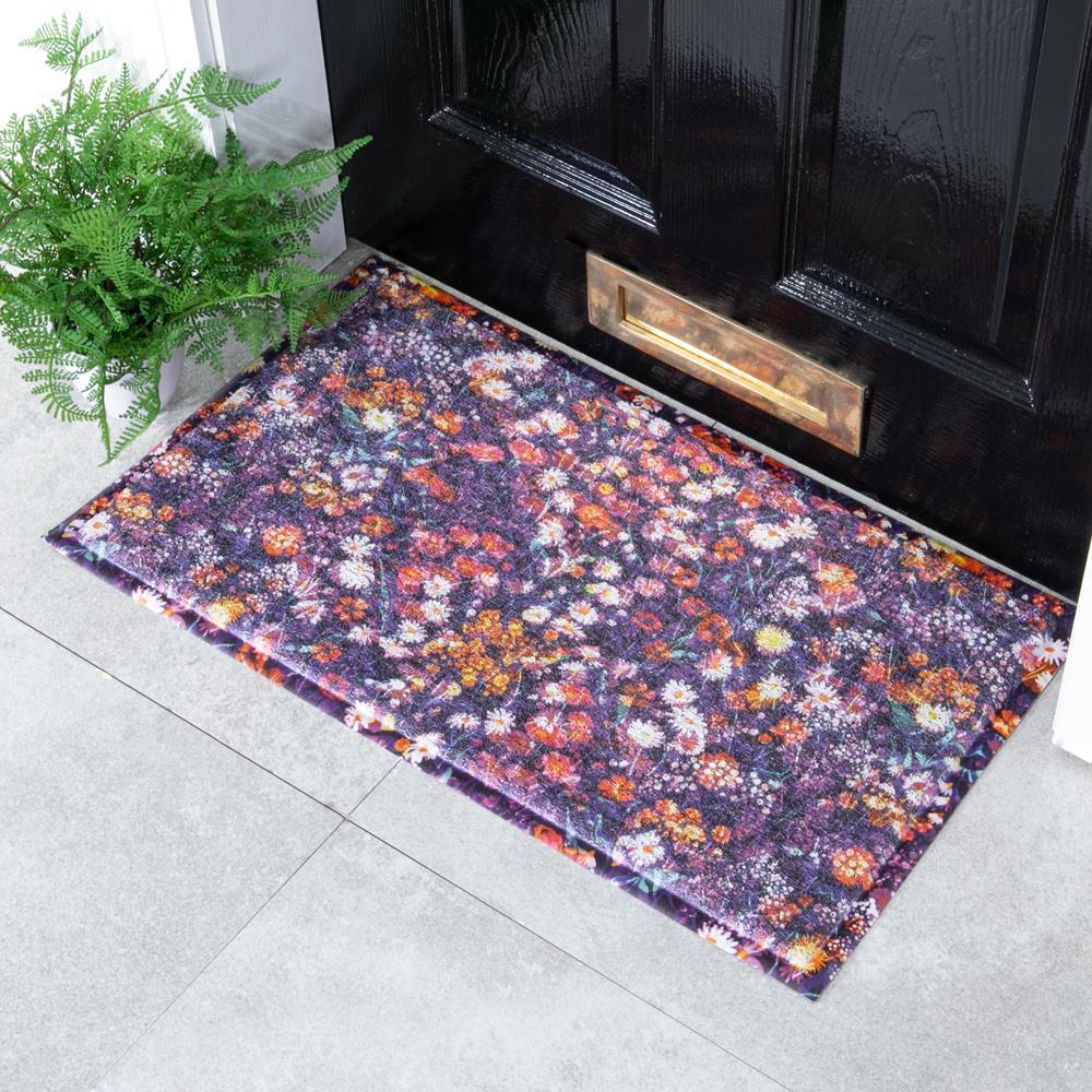 artsy doormats Wild Flower Pattern Doormat (70 x 40cm)