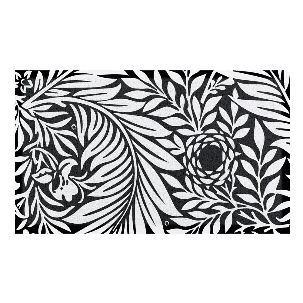 Artsy Doormats William Morris Black And White Indoor & Outdoor Doormat – 70x40cm