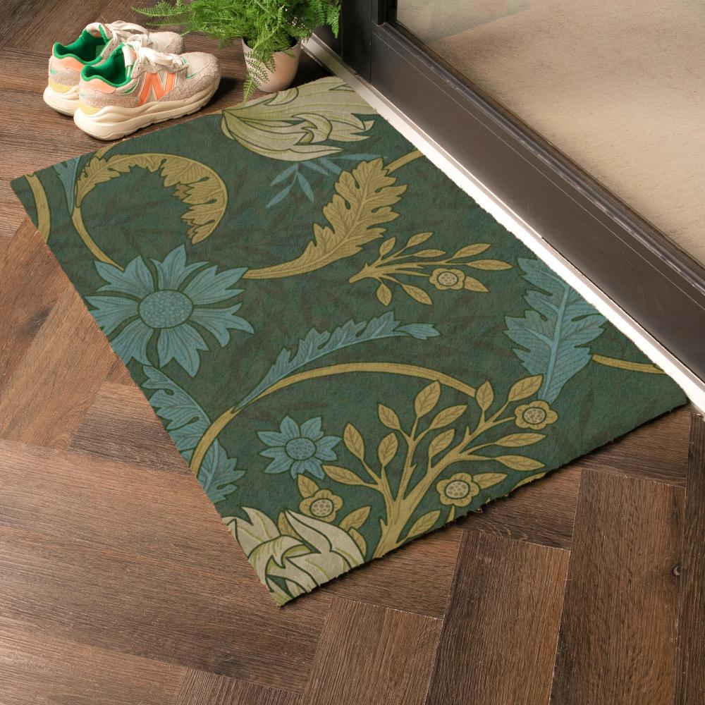 Artsy Doormats William Morris Blue Doormat (90 X 60cm)