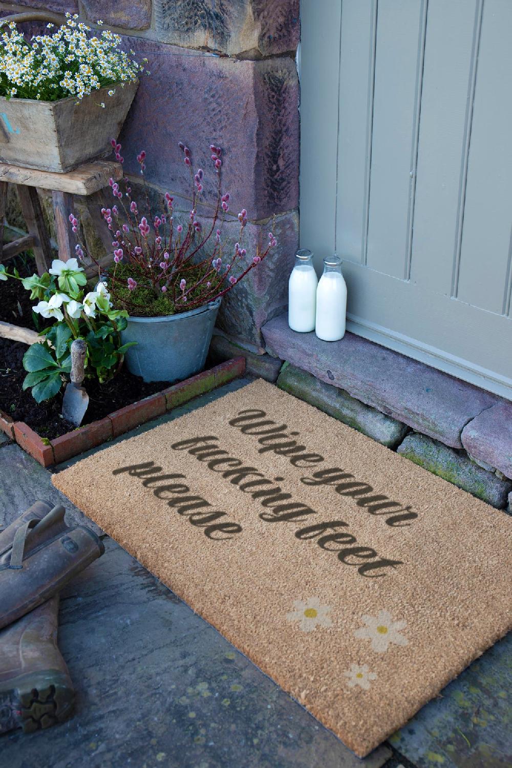 Artsy Doormats Wipe Your F*cking Feet Please Doormat (90 X 60cm)