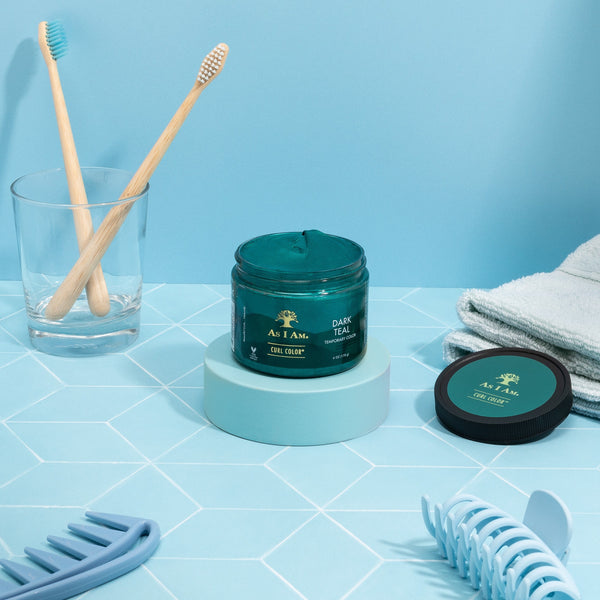 as i am Curl Color Dark Teal Green