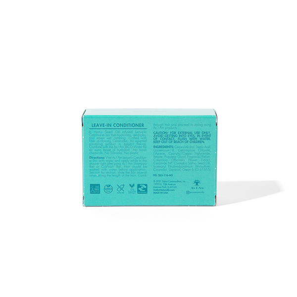 As I Am Hemp Seed Oil Leave-In Conditioner Bar