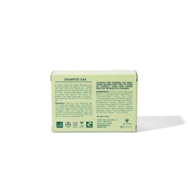 As I Am Hemp Seed Oil Shampoo Bar