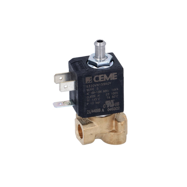 ascaso 120V 1/8" F x 1/8" F Three-Way ODE Solenoid