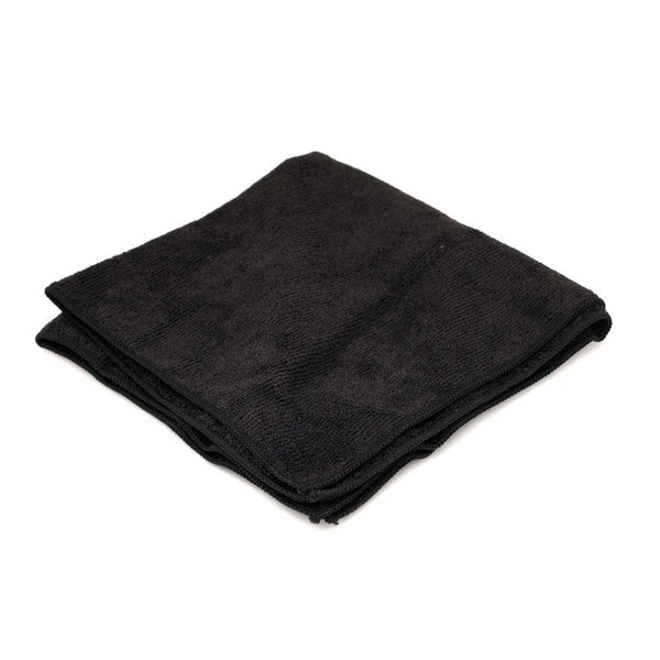 ascaso Microfiber Black Cloth Towel 16" x 16"