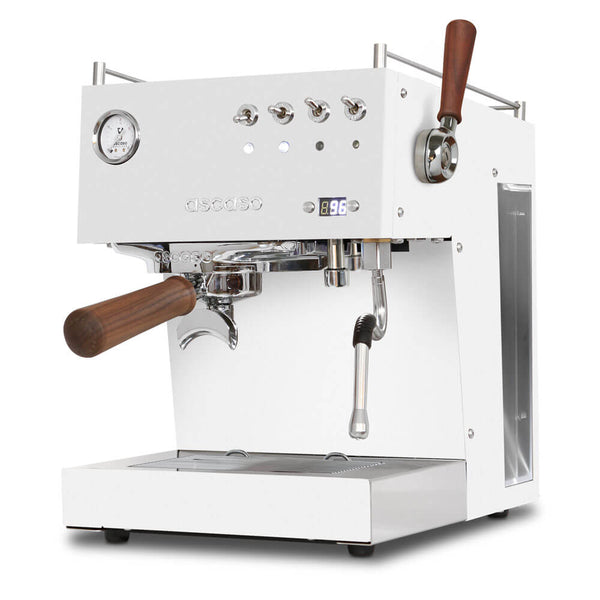 ascaso Ascaso Steel DUO PLUS PID Programmable Espresso Machine W/ Volumetric Controller Dual Thermoblock 120V (White)