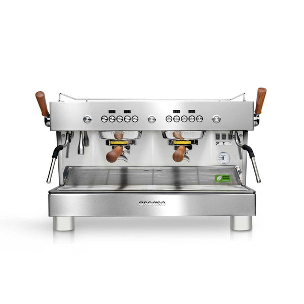 ascaso Barista T Plus Automatic 2 Group Espresso Machine with Thermodynamic Technology (Inox)