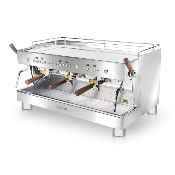 Ascaso Barista T Plus Automatic 3 Group Espresso Machine With Thermodynamic Technology (Inox)