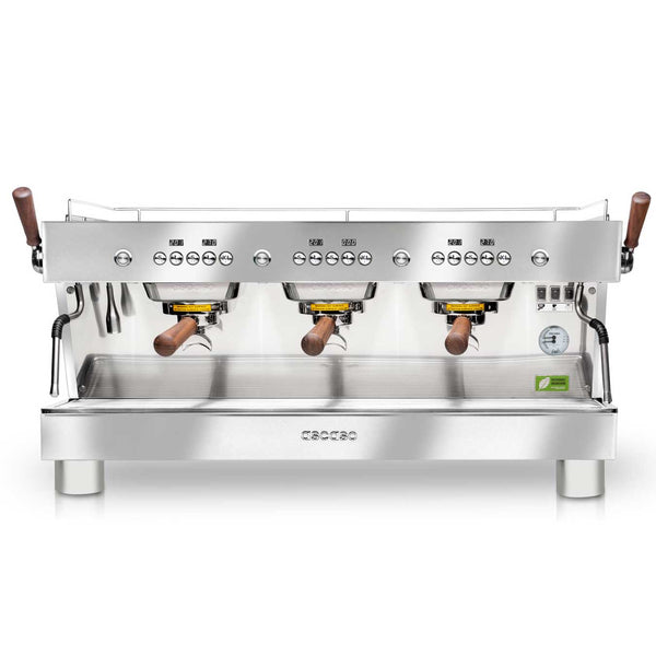 ascaso Barista T Plus Automatic 3 Group Espresso Machine with Thermodynamic Technology (Inox)