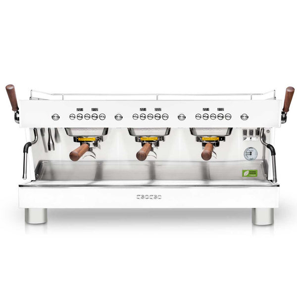 ascaso Barista T Plus Automatic 3 Group Espresso Machine with Thermodynamic Technology (White)