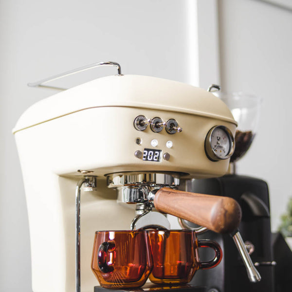 Ascaso Dream PID Programmable Home Espresso Machine W/ Volumetric Controls 120V (Sweet Cream)