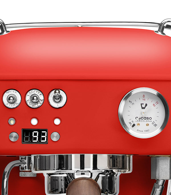 Ascaso Dream PID Programmable Home Espresso Machine W/ Volumetric Controls 120V (Love Red)