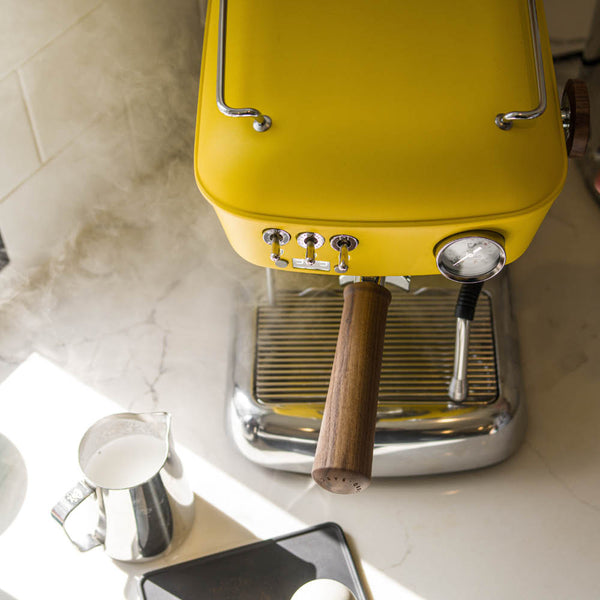 Ascaso Dream PID Programmable Home Espresso Machine W/ Volumetric Controls 120V (Sun Yellow)