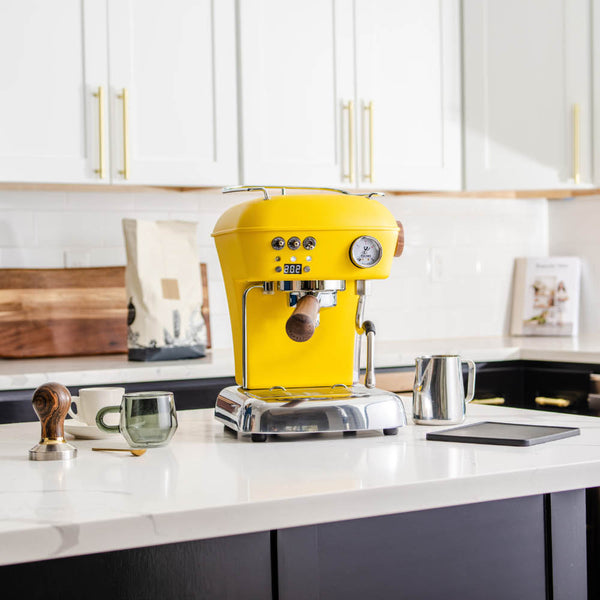 Ascaso Dream PID Programmable Home Espresso Machine W/ Volumetric Controls 120V (Sun Yellow)