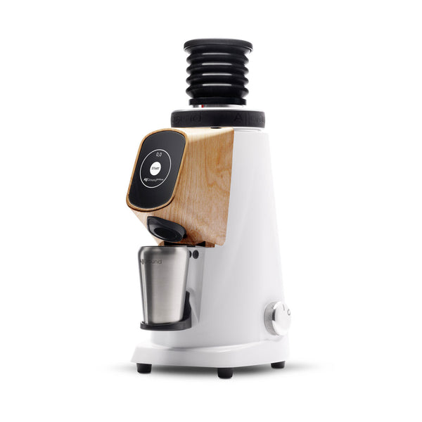 Ascaso Fiorenzato AllGround ProBrew Filter Coffee Grinder - White W/ Wood