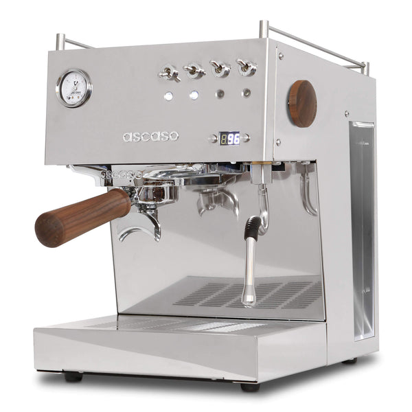 Ascaso Steel UNO PID Programmable Espresso Machine W/Volumetric Controls Single Thermoblock 120V (Inox)