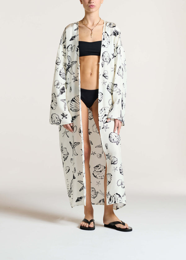Asceno ASCENO X Lucy Delius Rock Pool Silk Robe
