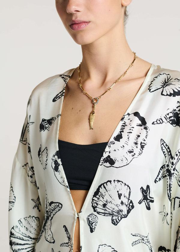 Asceno ASCENO X Lucy Delius Rock Pool Silk Robe