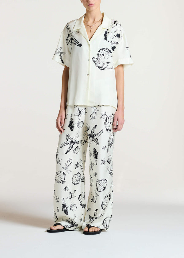 Asceno ASCENO X Lucy Delius Rock Pool Silk Shirt