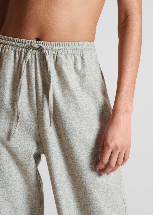 Asceno Aurelia Trouser Oat Wool Cashmere Flannel