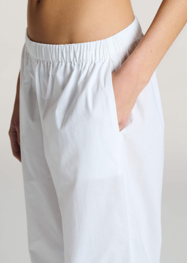 Asceno Rosa Trouser White Cotton