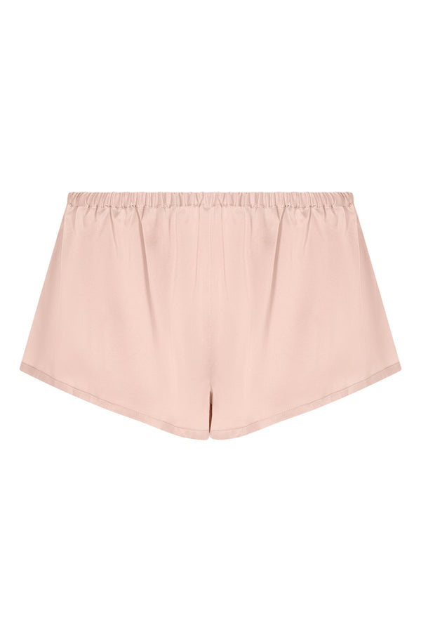 Asceno Venice Sleep Shorts Pale Blush Silk