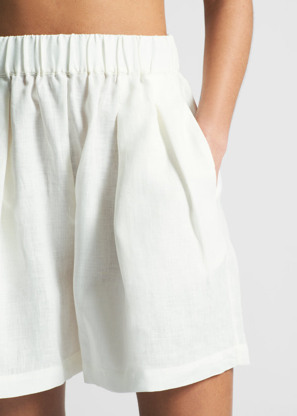 Asceno Zurich Short Lemon Organic Linen