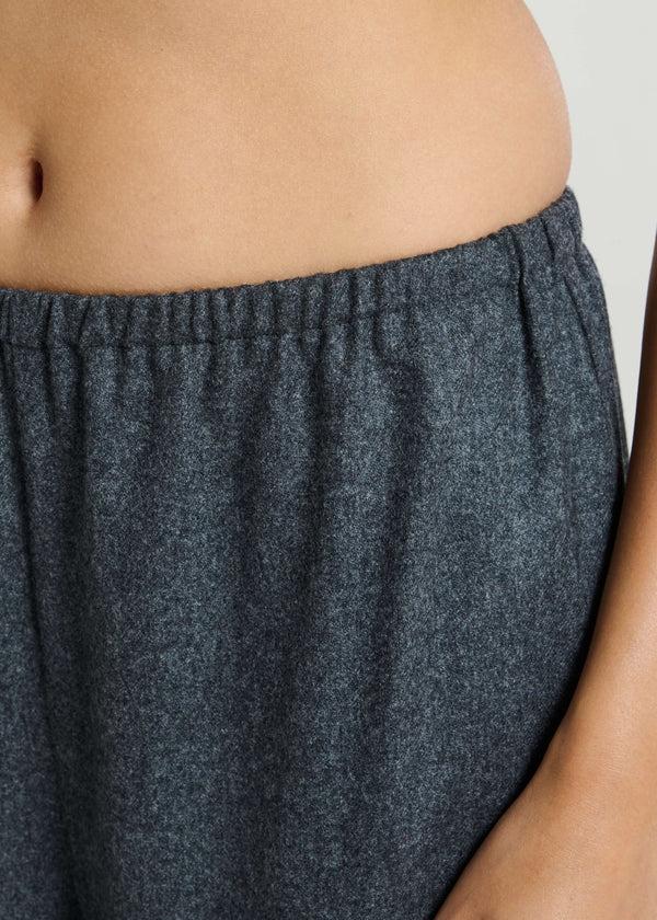 Asceno Austin Trousers Charcoal Wool Cashmere Flannel