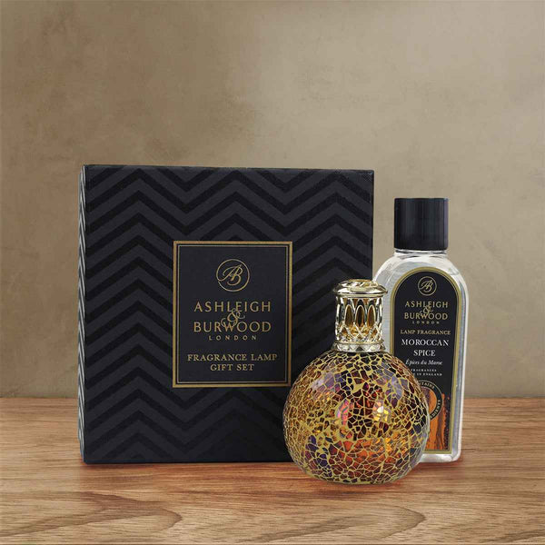 ashleigh & burwood Golden Sunset & Moroccan Spice Fragrance Lamp Gift Set