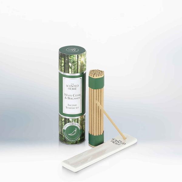 ashleigh & burwood White Cedar & Bergamot Mini Incense Set