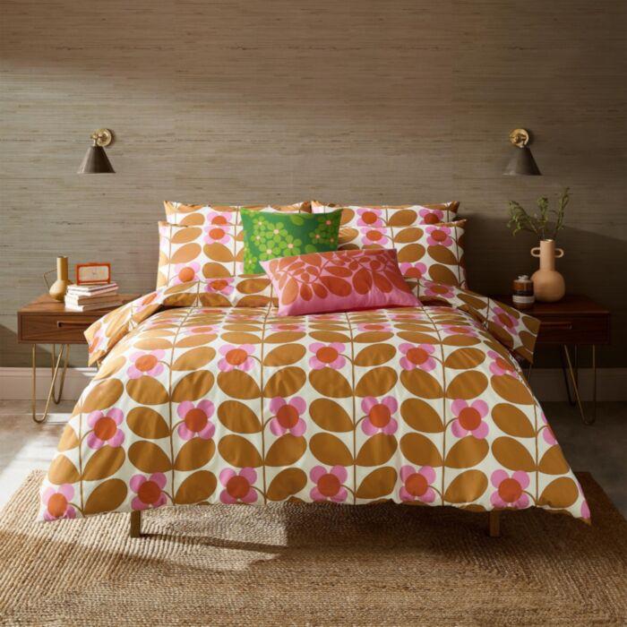 ashley wilde Orla Kiely Stem Bloom Saffron Bedding