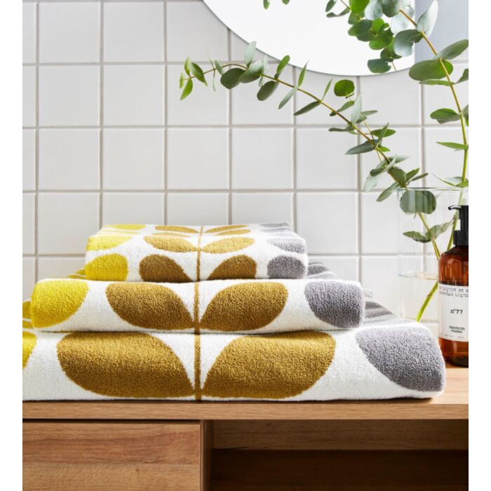 ashley wilde Orla Kiely Trio Stem Dune Towels