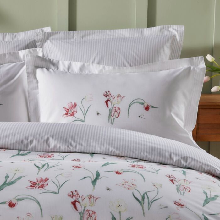 Ashley Wilde Sophie Allport Tulip White Bedding