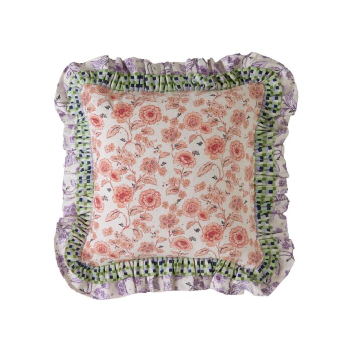 Ashley Wilde Cath Kidston Double Ruffle Multi 45x45 Poly Cushion