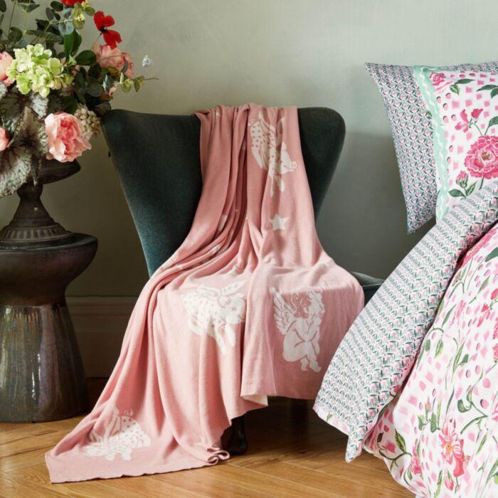 Ashley Wilde Cath Kidston Flying Pigs Pink 125x150cm Throw