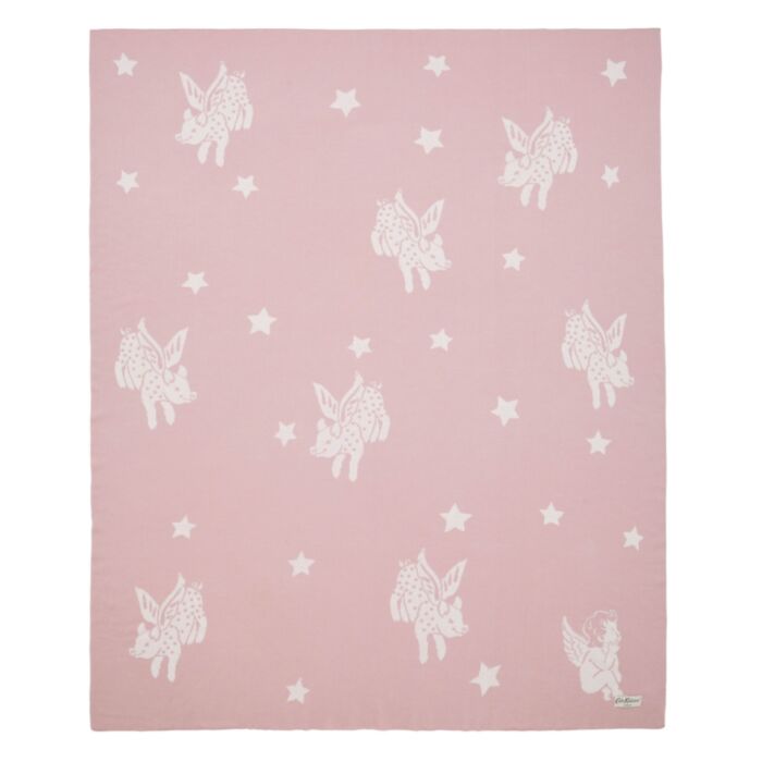 Ashley Wilde Cath Kidston Flying Pigs Pink 125x150cm Throw