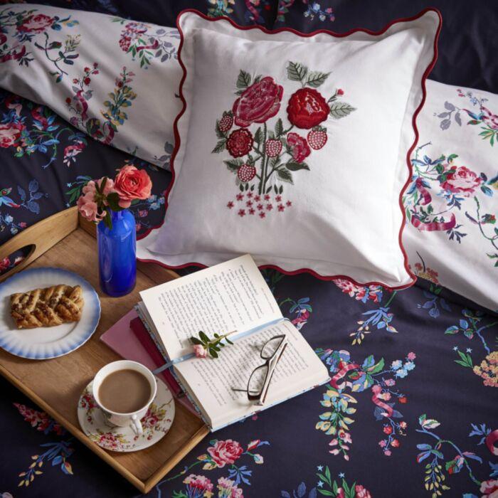 Ashley Wilde Cath Kidston Ribbon Roses Navy Bedding