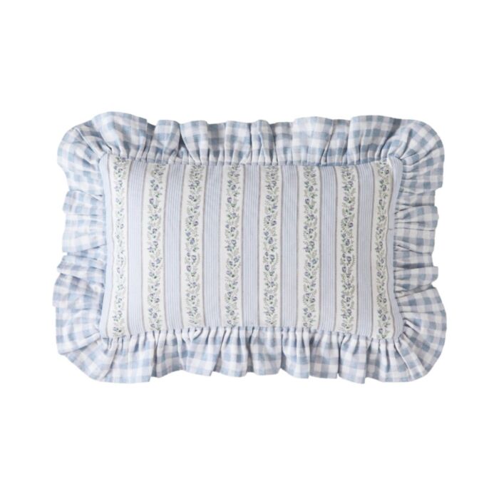 ashley wilde Cath Kidston Ticking Stripe Blue 30x50 Poly Cushion