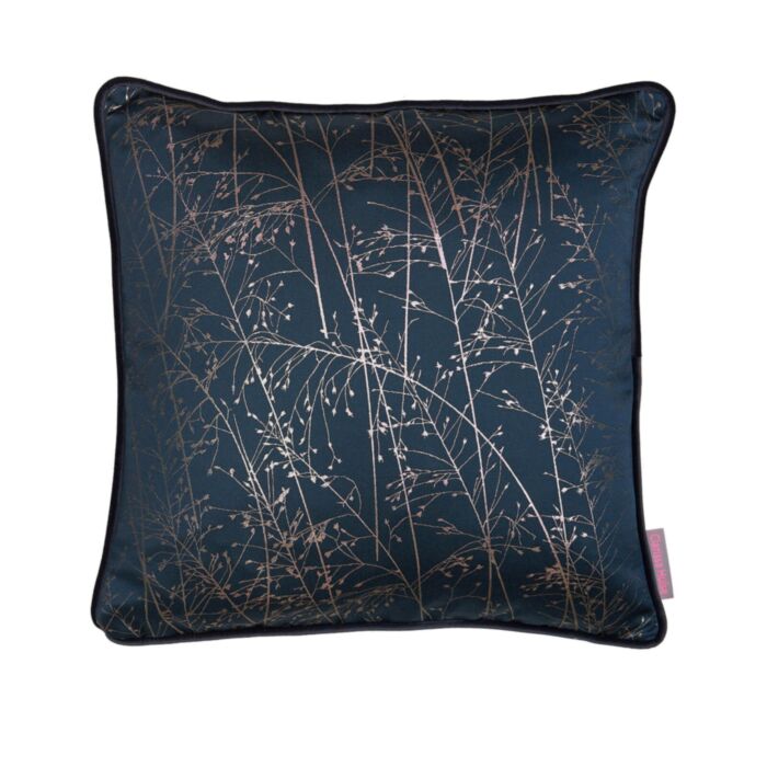 Ashley Wilde Clarissa Hulse Whispering Grass French Navy 43x43cm Feather Cushion
