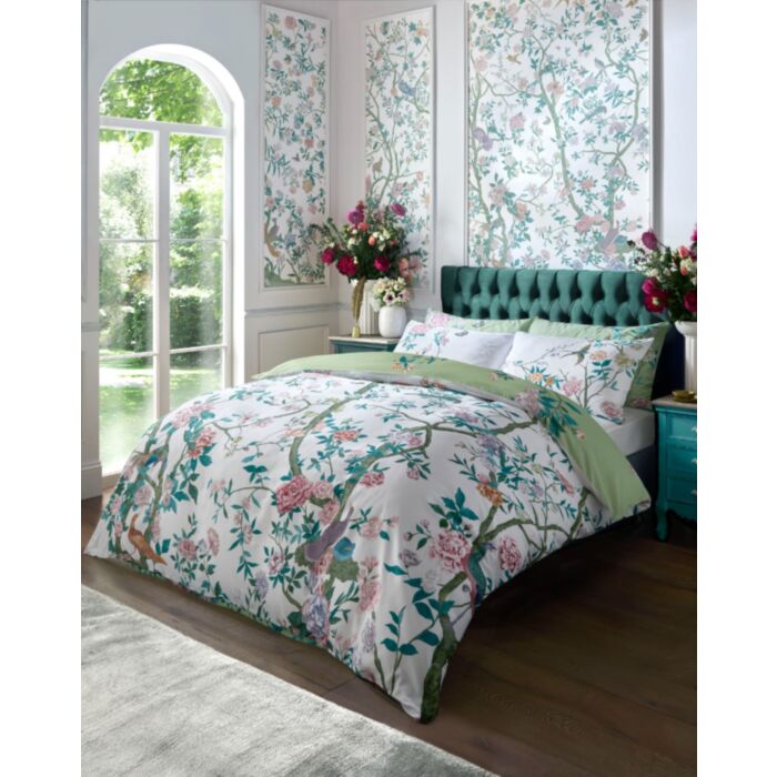 Ashley Wilde Graham & Brown Chinoiserie Garden Green Bedding