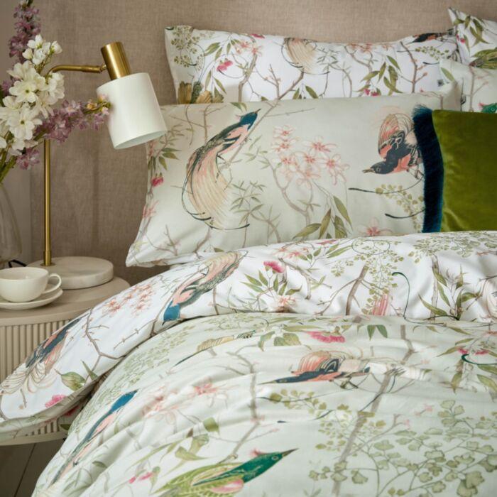 Ashley Wilde Graham & Brown Clavering Birds Sage Green Bedding